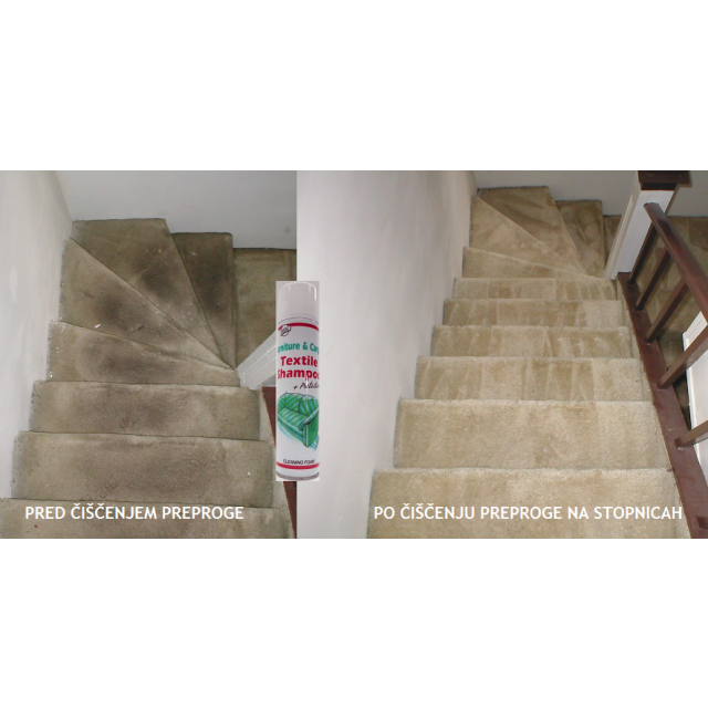 Čistilo za tkanine, čiščenje večjih površin:TEXTILE SHAMPOO, 400mL 2+2 GRATIS