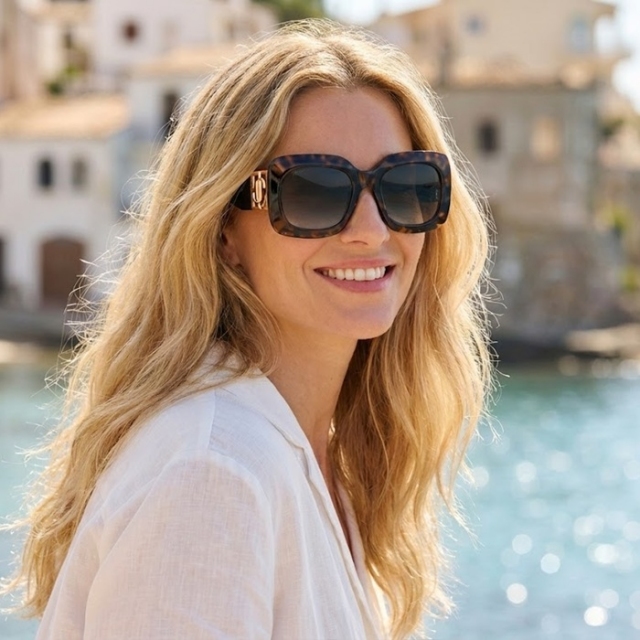 JIMMY CHOO sončna očala GAYA-S-086-54 rjava