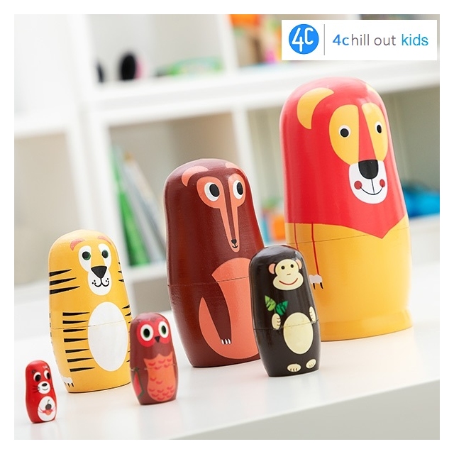 Lesena igra s Figuricami Živali