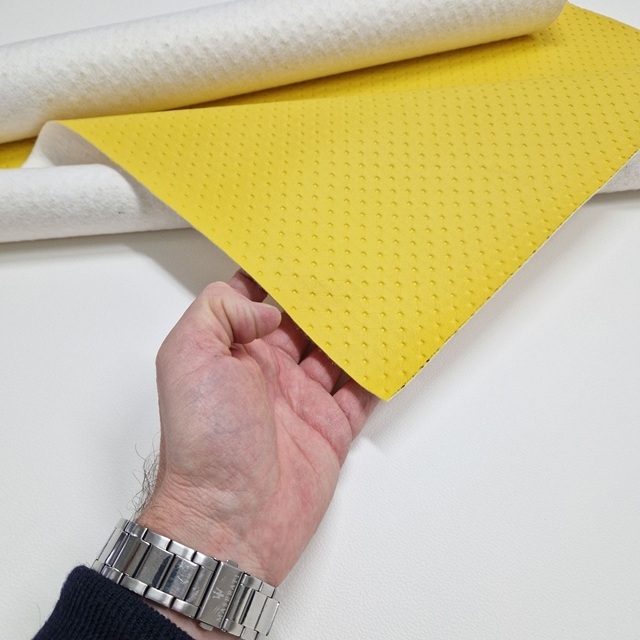 Umetno usnje, kos 80x50cm, rumena