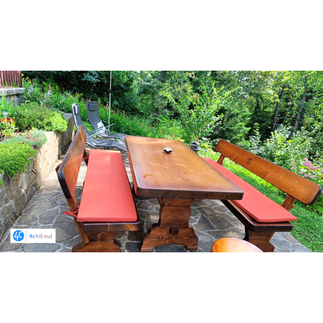 Blazina za leseno klop outdoor tkanina- 40x180x3cm