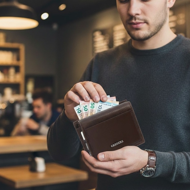 CARRERA moške denarnice, rjava