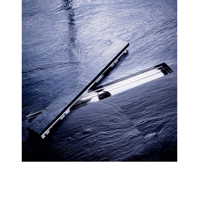 Kanaleta za tuš 700mm vse komplet iz inoksa rešetka TILE