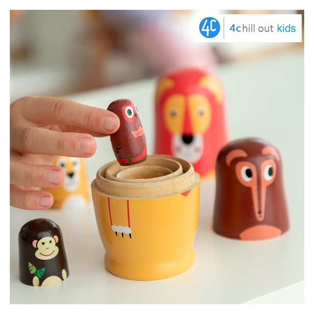 Lesena igra s Figuricami Živali