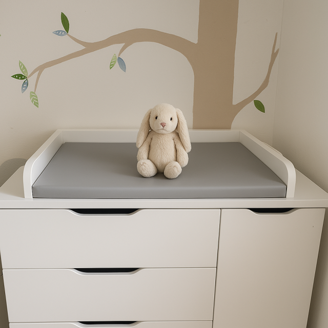 previjalna podloga, siva, po meri, previjalna miza