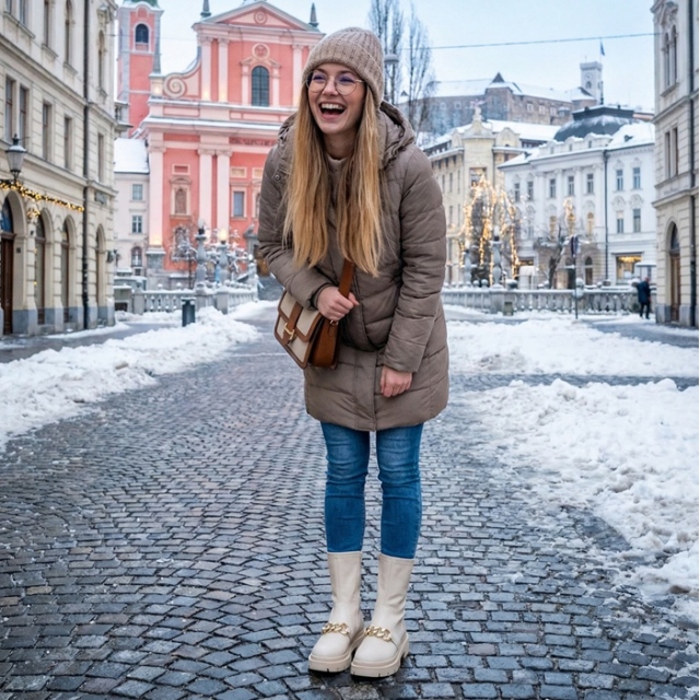 Modni gležnarji z debelejšim podplatom bež:  37, 38